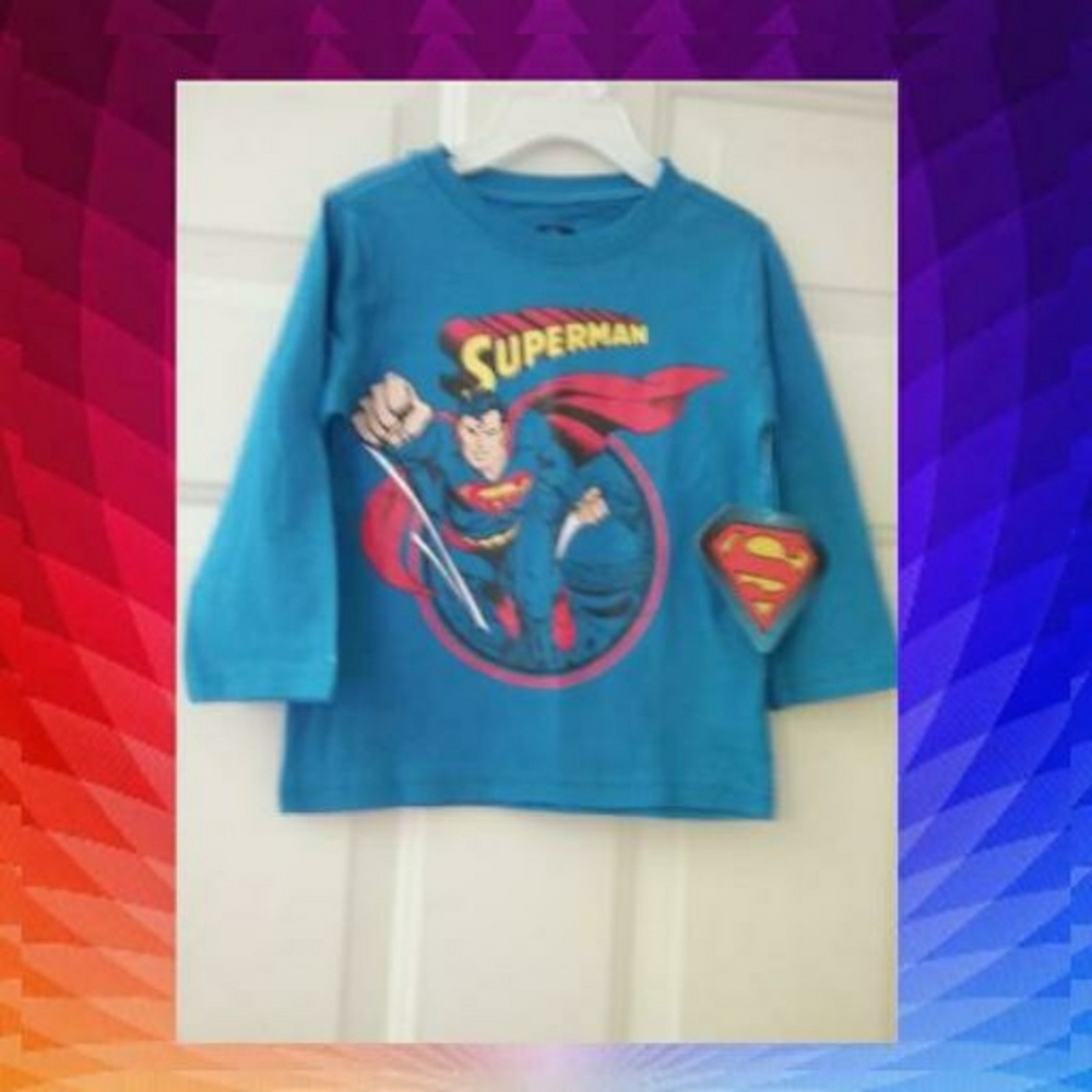 SUPERMAN LONGSLEEVES TOP
